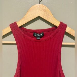 J. Crew perfect ribbed Tank Top, high neck stretch blouse size small